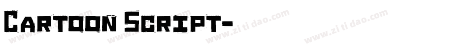 Cartoon Script字体转换